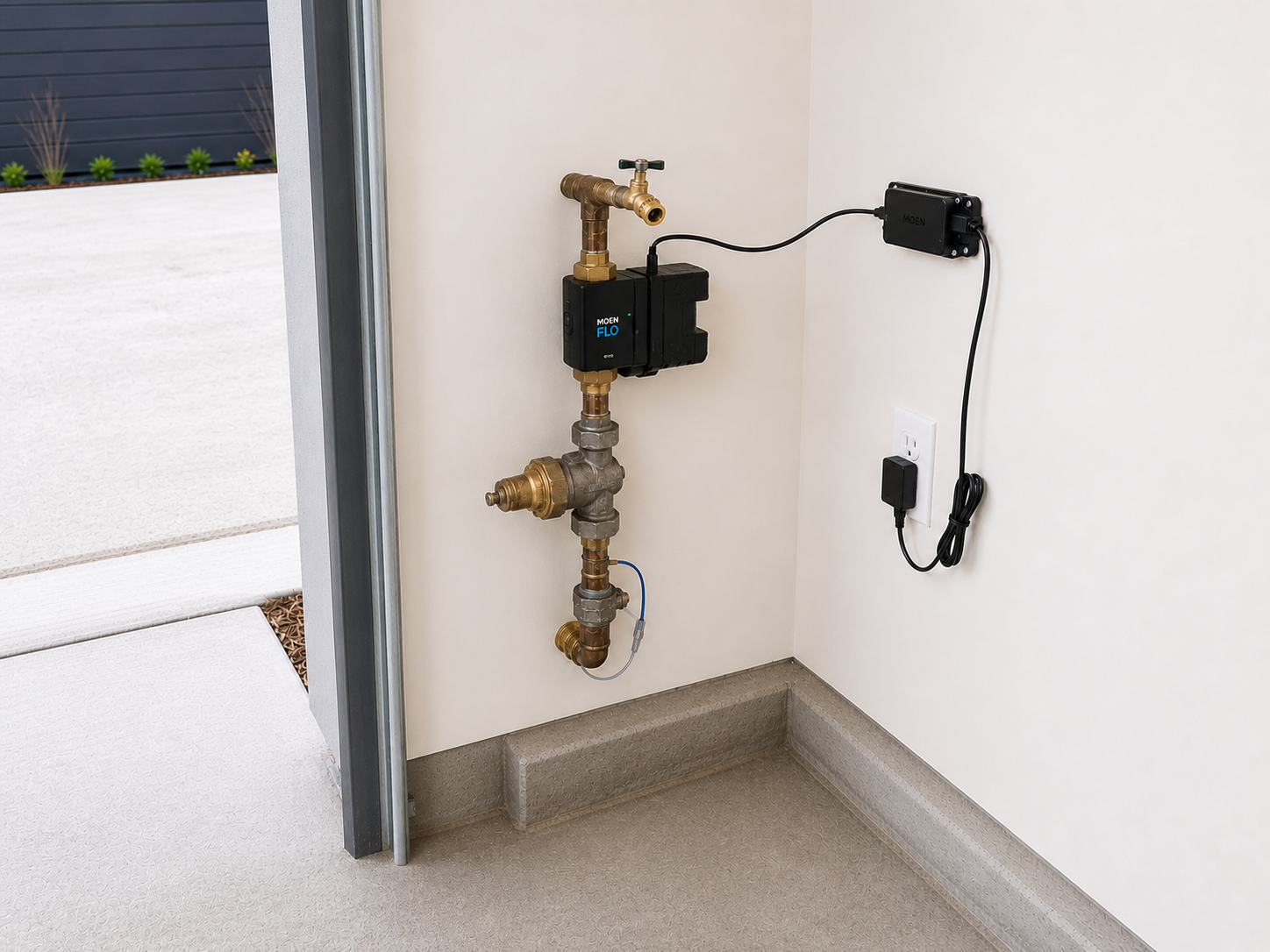Moen Flo smart water monitor professionally installed